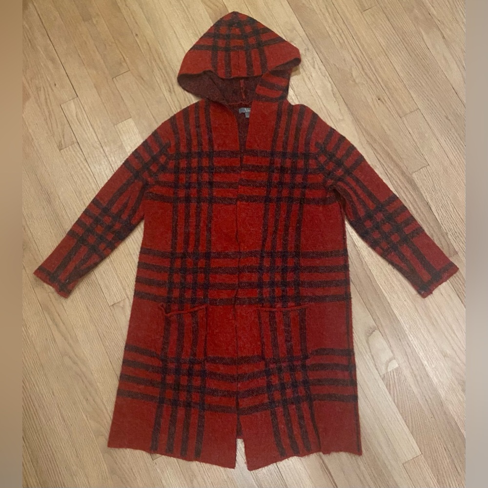 Natural Reflections Hooded Long-Sleeve Coatigan